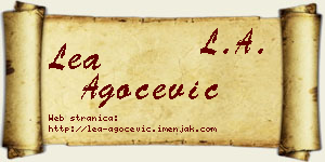 Lea Agočević vizit kartica